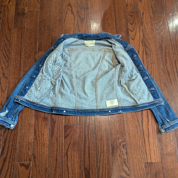 L'Agence Celine denim jacket - distressed - slim fit - size xs - Picture 8 of 9